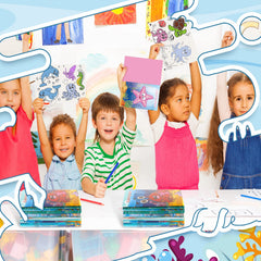 Jutom family coloring time with sea themes for relaxed activity