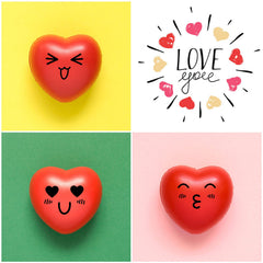 Juuxncgv heart stress ball colorful heart shapes brighten celebrations