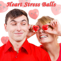 Juuxncgv heart stress ball with three facial designs for party fun