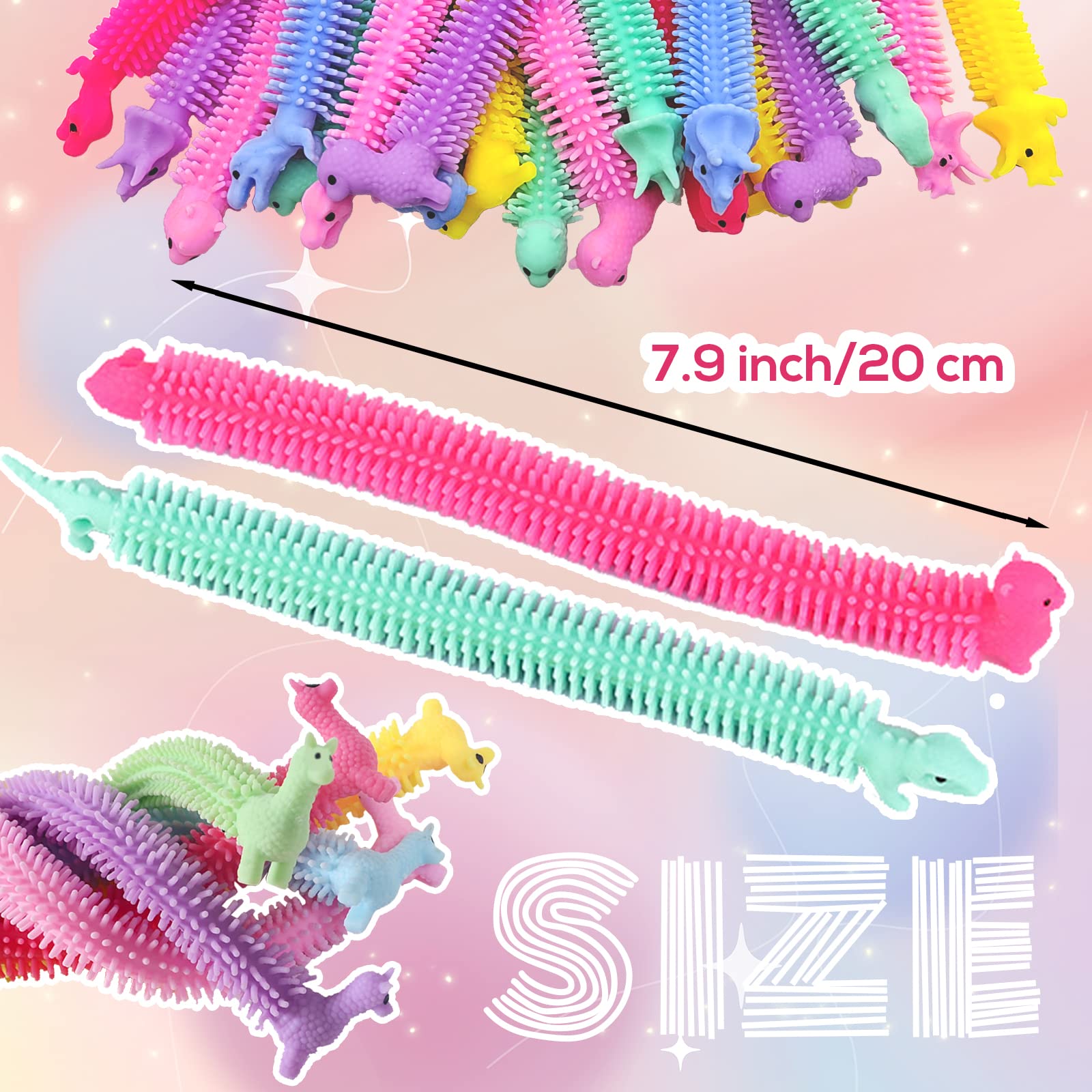 Juuxncgv stretchy fidget toy colorful bundle for portable stress relief.