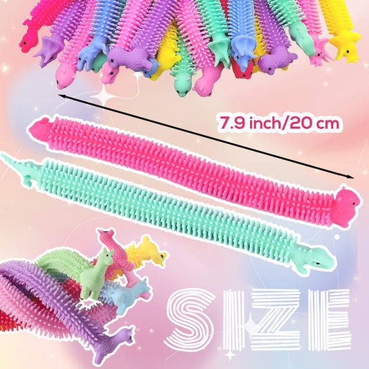 Juuxncgv stretchy fidget toy colorful bundle for portable stress relief.