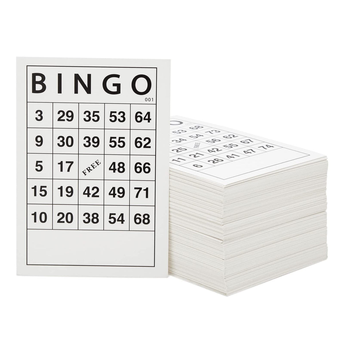 Juvale Bingo Paper Game Sheets: cards laid out for quick party play.