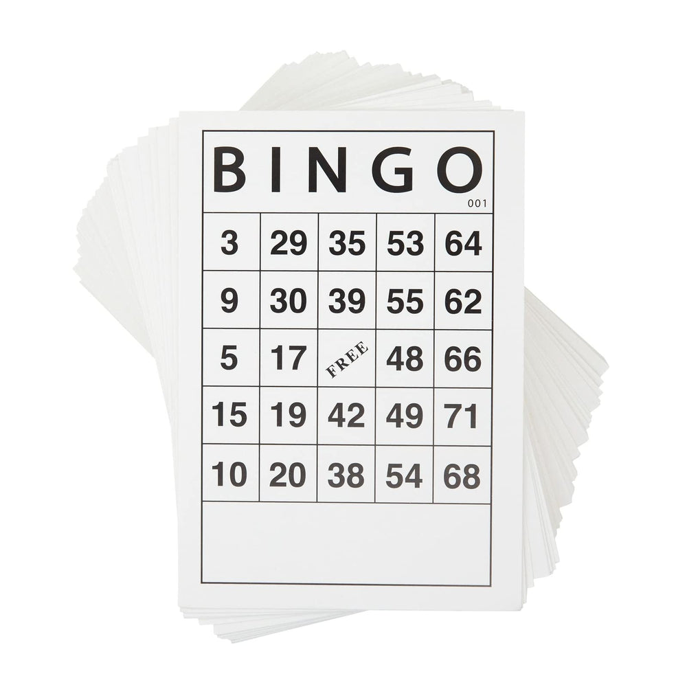 Juvale Bingo Paper Game Sheets: ideal for birthdays and group games.