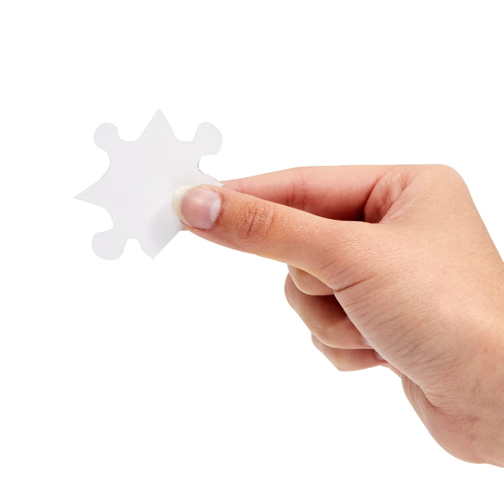 Juvale blank puzzles 8.5x11 inch sheets provide familiar size reference.