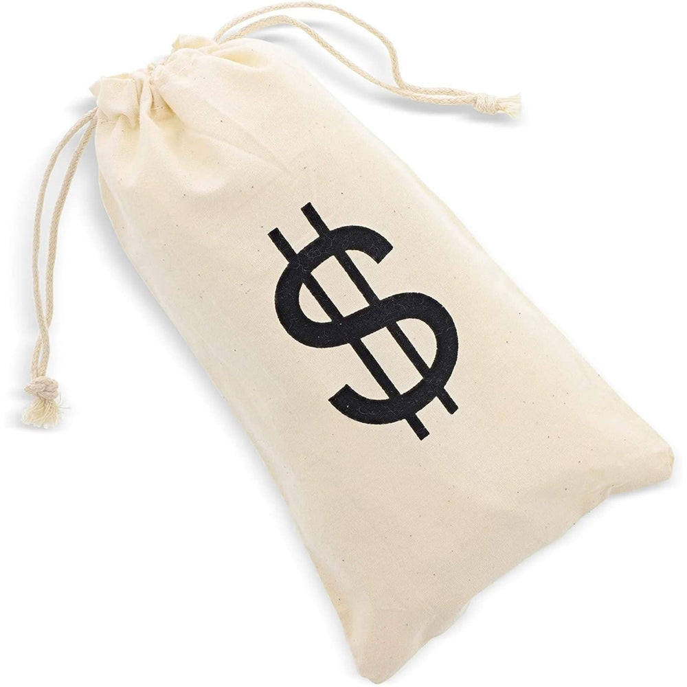 Juvale Money Bags beige canvas pirate-theme use invites playful adventure