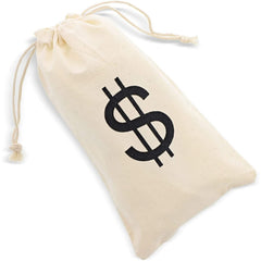 Juvale Money Bags beige canvas pirate-theme use invites playful adventure