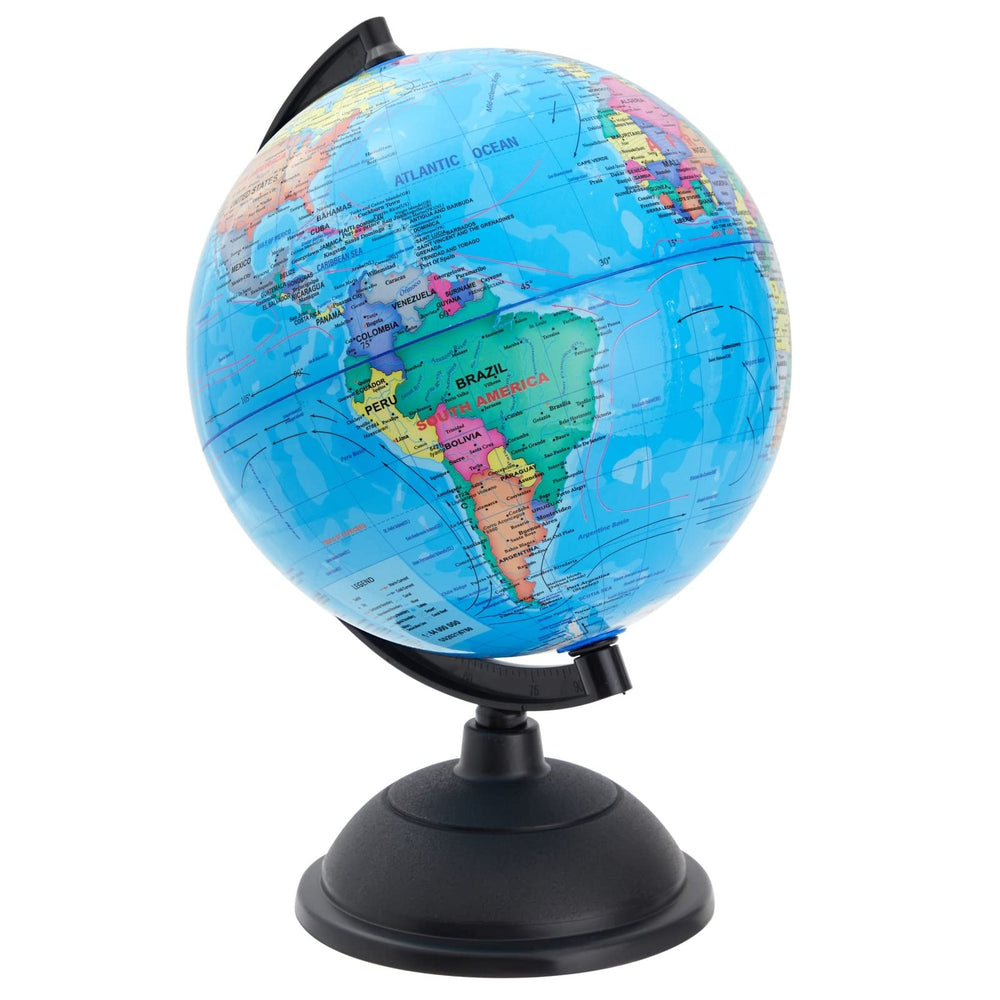 Juvale durable plastic globe withstands frequent handling by students