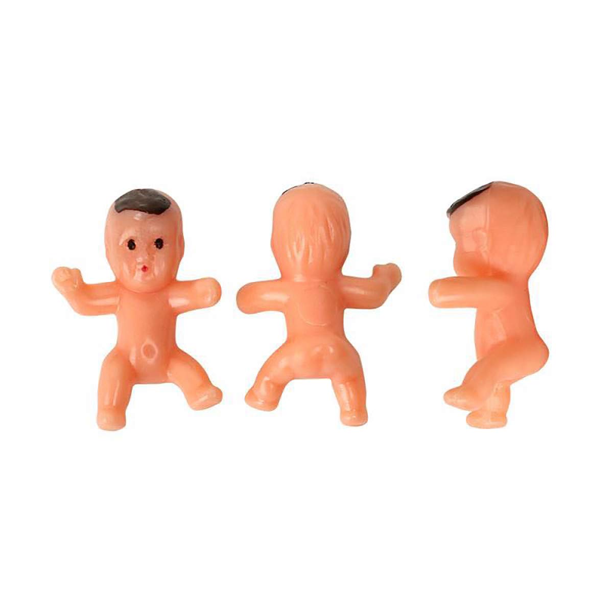 JUXINGDAZYF tiny baby plastic figure with cute pose for decor.