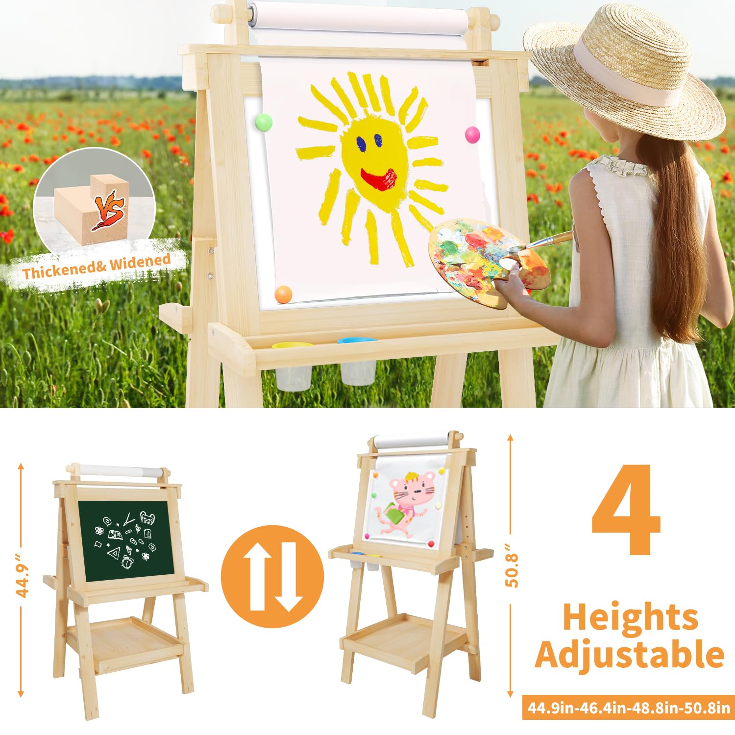 JUZBOT easel accessories pack featuring paper roll and cups