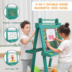 JUZBOT Easel in use by a child, encouraging imaginative art.