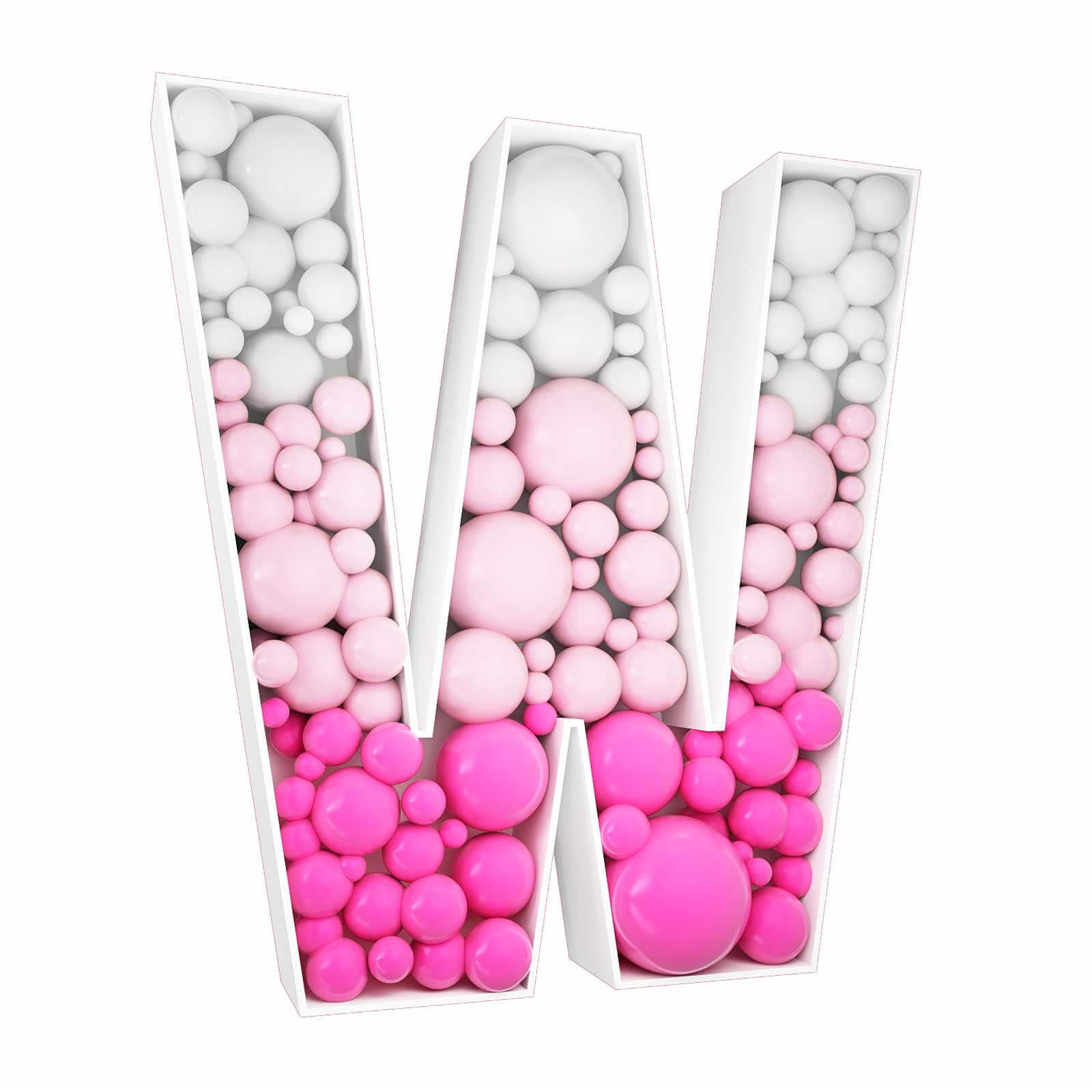 JW Passion 3ft mosaic balloon frame backdrop for a bold, photo-ready party focal point
