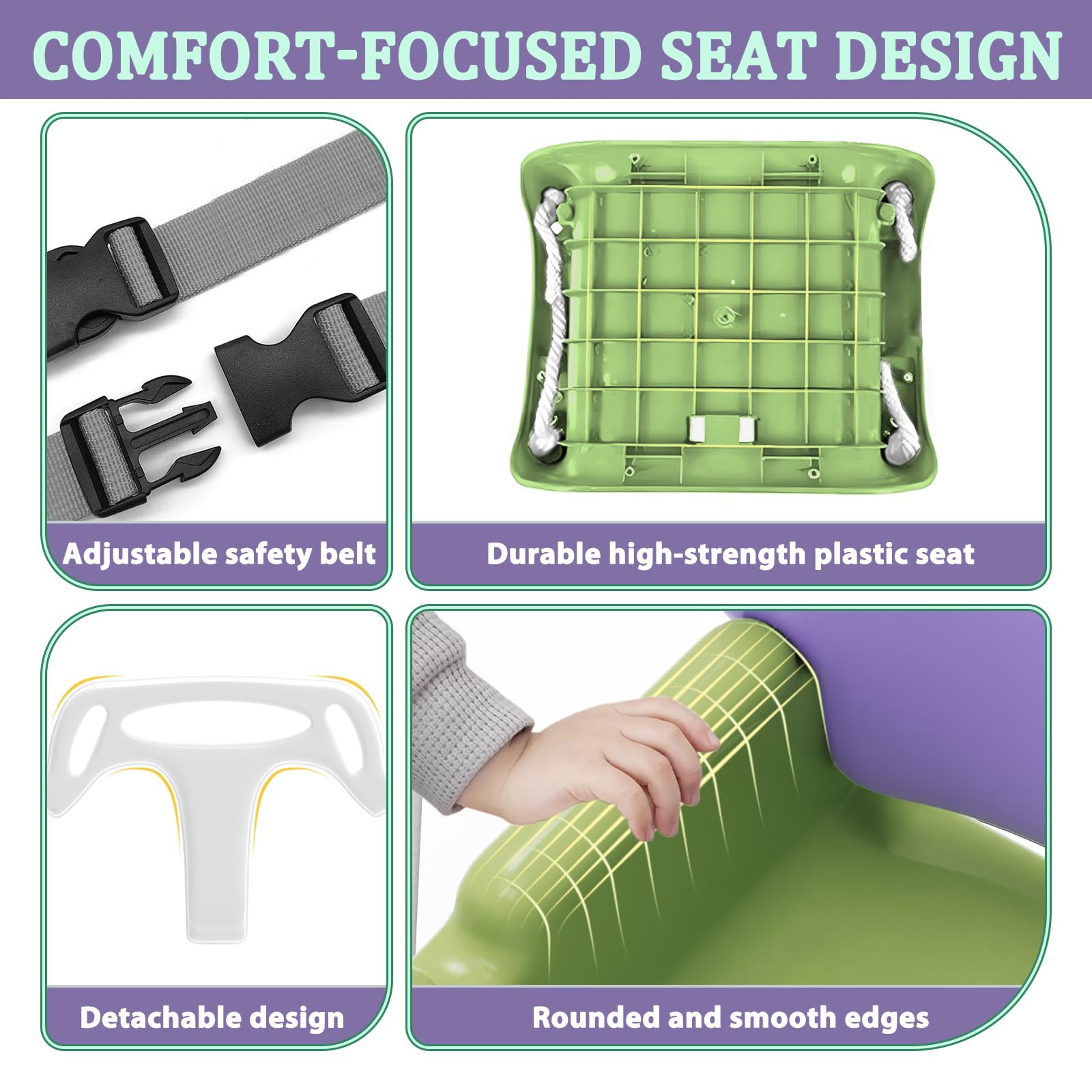 JWPEHOE Indoor/outdoor use lets you swing anywhere.