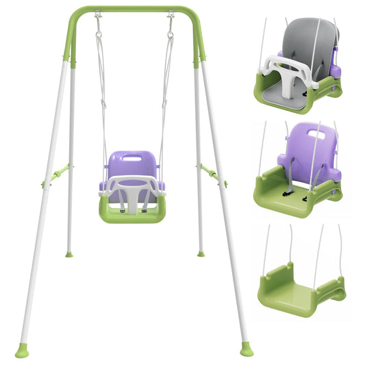 JWPEHOE Toddler Swing with 3 modes supports growing children at home.