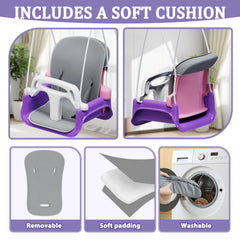 JWPEHOE indoor outdoor toddler swing suitable for living room or yard