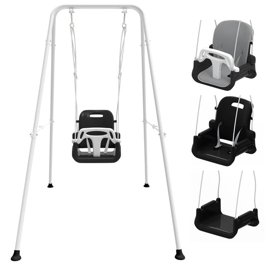 JWPEHOE toddler swing with soft cushion for cozy indoor and outdoor play