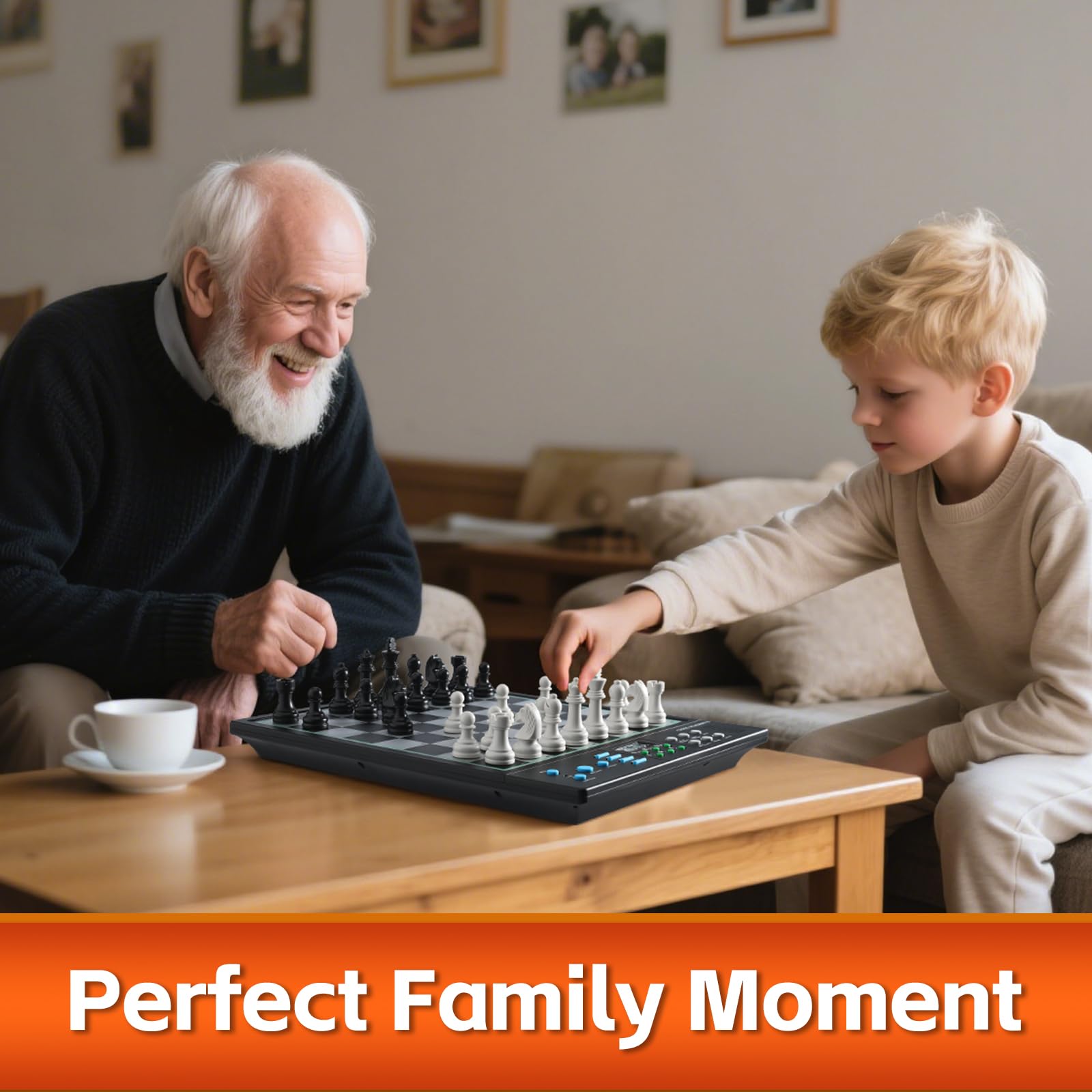 JWSCHESSSUN magnetic stability keeps pieces steady even when inverted.