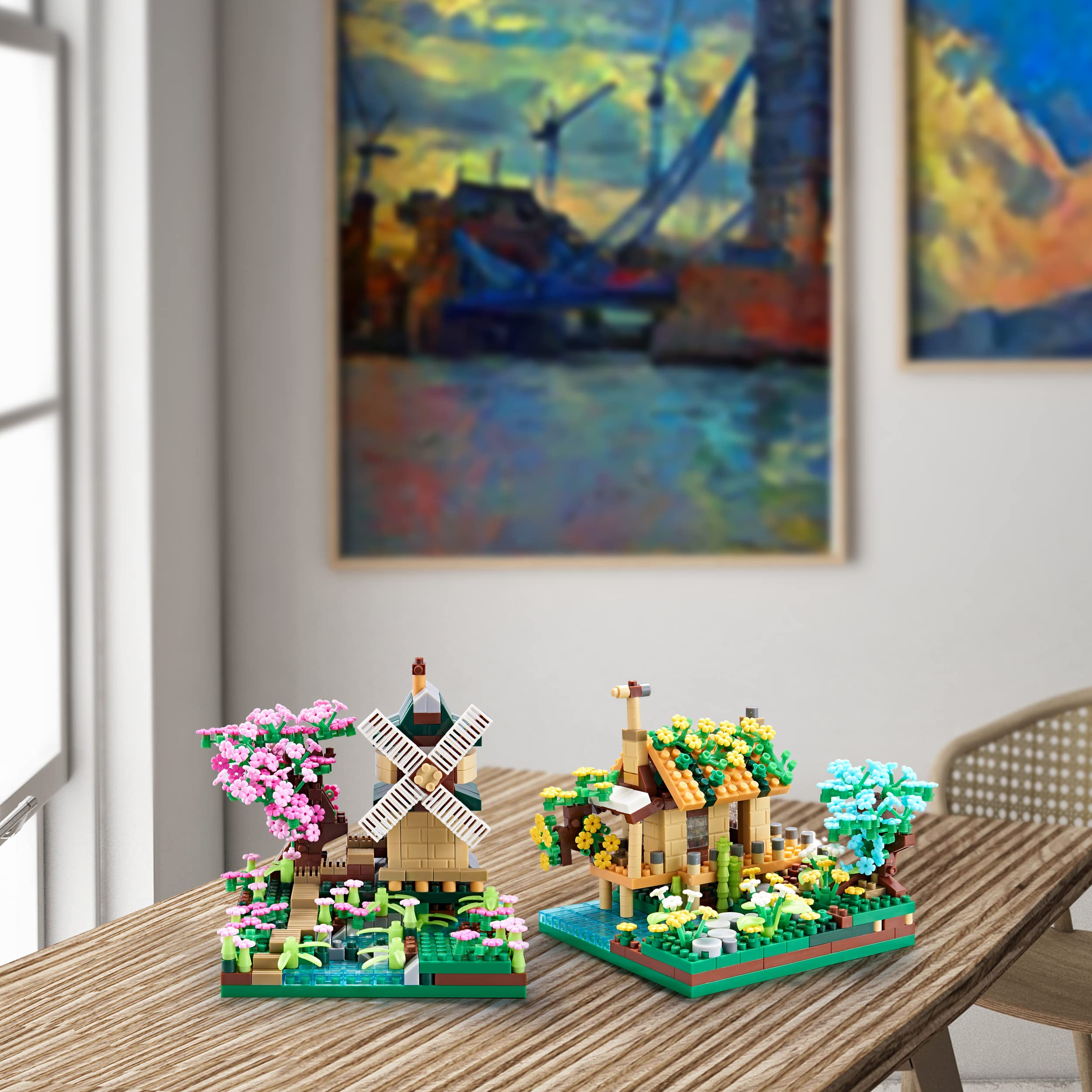 JXRLMB Botanicle cherry blossom tree as a vibrant desk centerpiece.