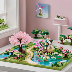 JXRLMB Flower House Mini Set blends art and mini architecture.