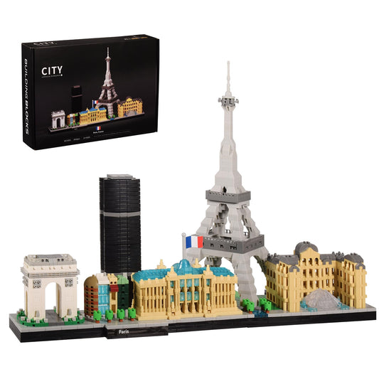 JXRLMB Paris skyline Eiffel Tower detail for a stylish desk display and focus