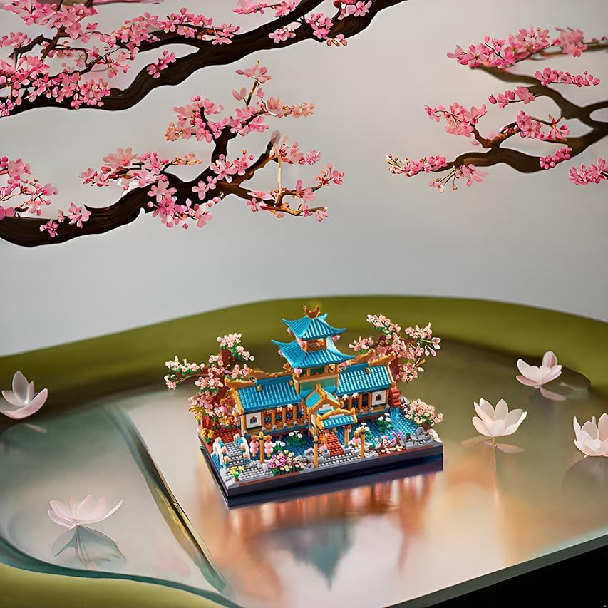 JXRLMB Suzhou Gardens diorama display showcases architectural elegance at home.