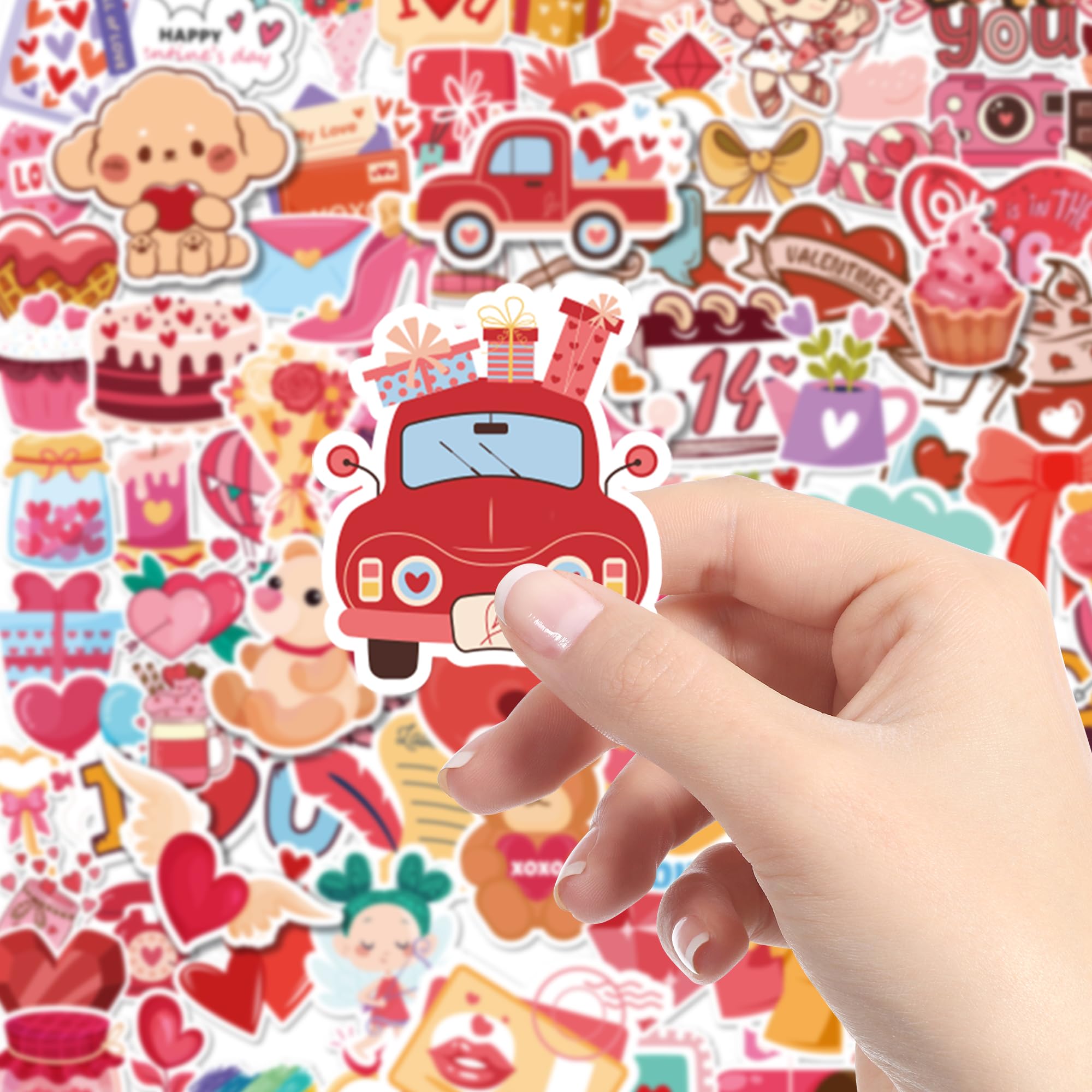 JXSDWANG valentines stickers with dessert motifs for party favors