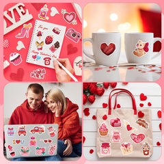 JXSDWANG valentines stickers for toddler crafts and DIY projects