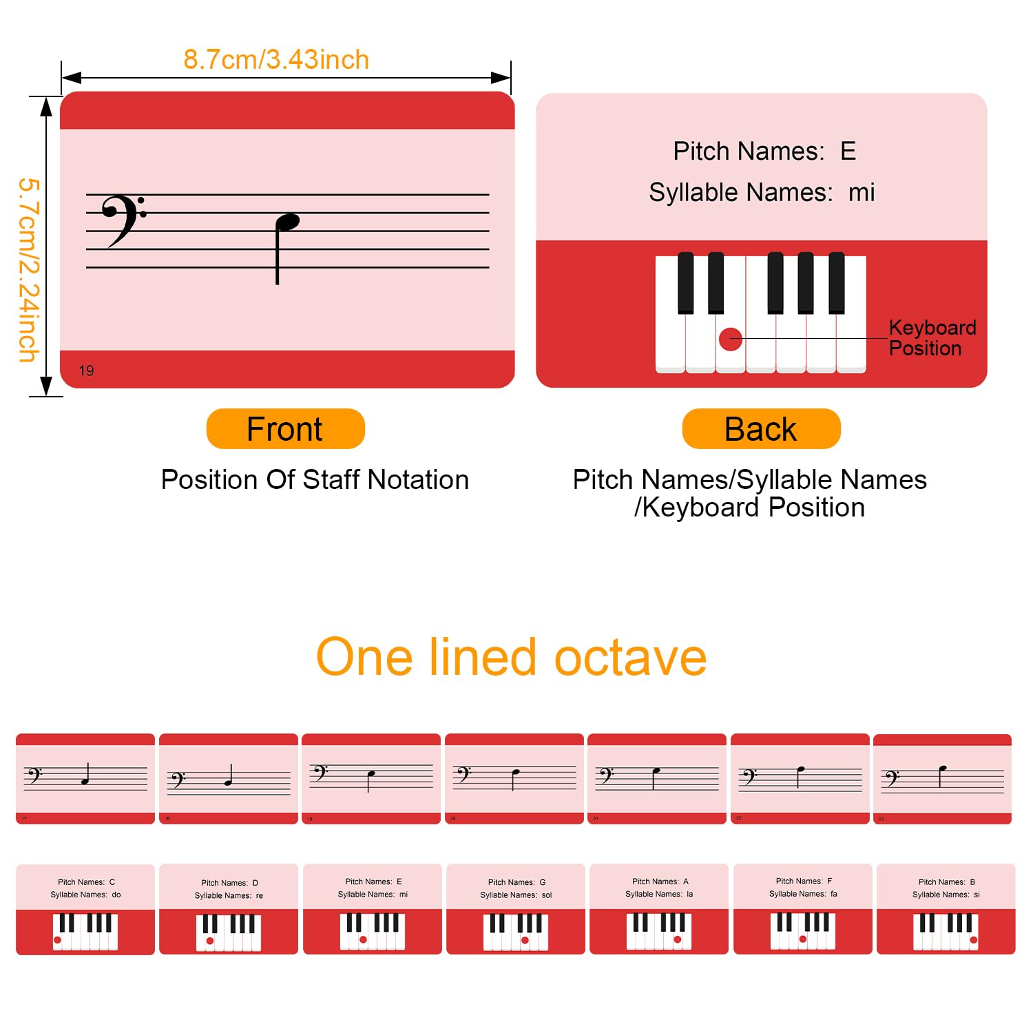 JYCSTE double-sided color coded cards for durable daily practice