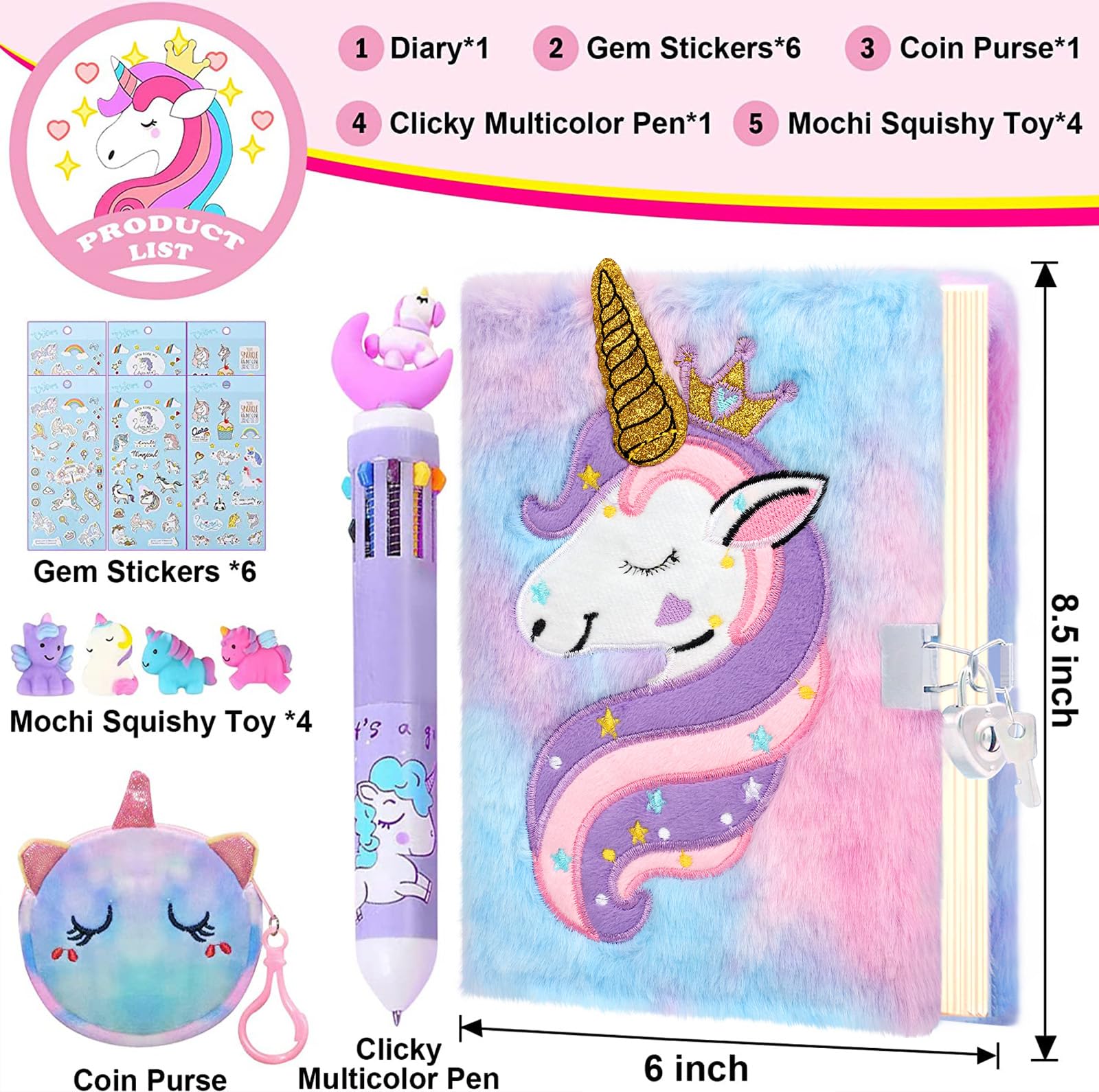 JYPLKCMT plush love purse with diary for playful storage.