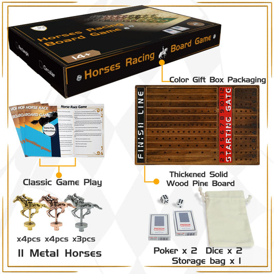 Jyquorp metal horses set delivers durable, lifelike racing action.