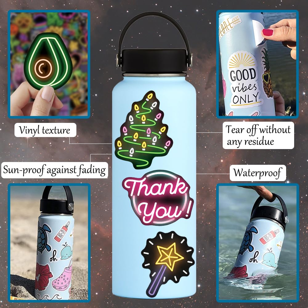 Jyu Daam neon sticker on a skateboard boosts visibility and style
