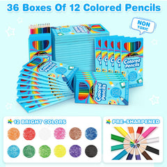 Jyusmile 36 packs of 12 colors bulk set for group projects and school use.