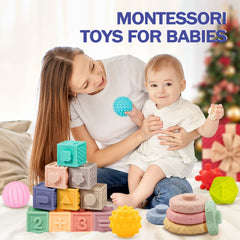Jyusmile all-in-one Montessori set for babies and toddlers encourages range of skills.