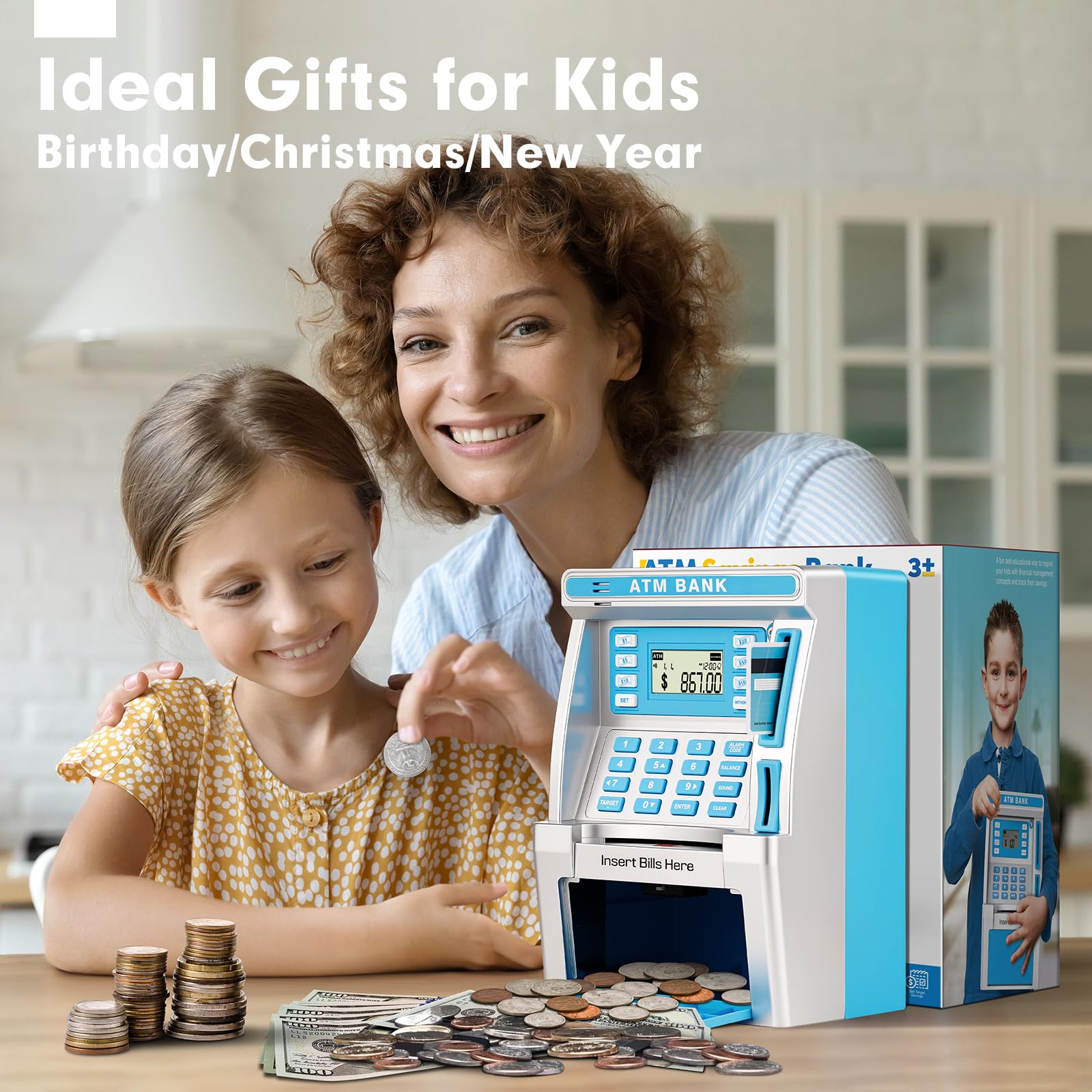 Jyusmile debit card slot and PIN entry promote secure money learning