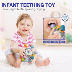 Jyusmile stacking-rings set helps with grasping and color sorting.