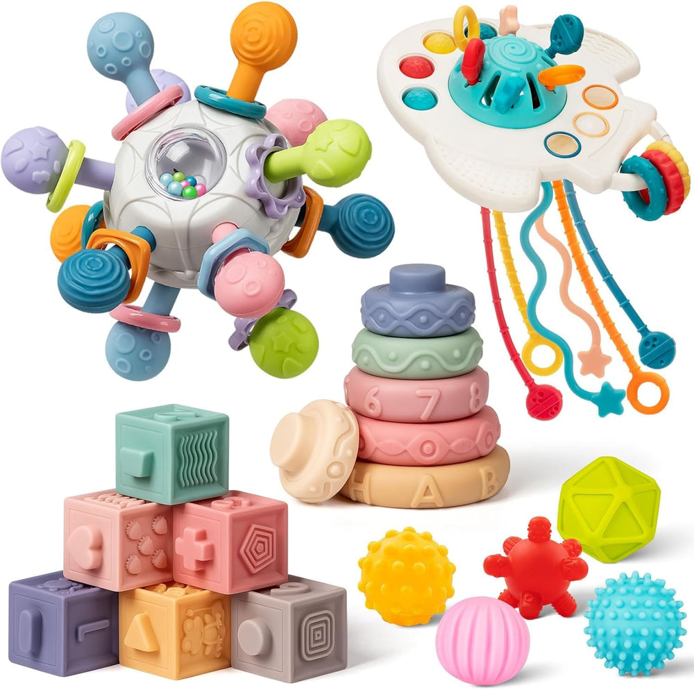 Jyusmile travel pull-string toy for on-the-go engagement and exploration.