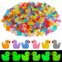 JYXT glow-in-dark mini ducks brighten aquariums and fairy gardens.