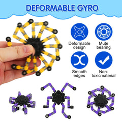 JYXT mechanical spiral gyro with smooth grip enabling quick spins and focus.