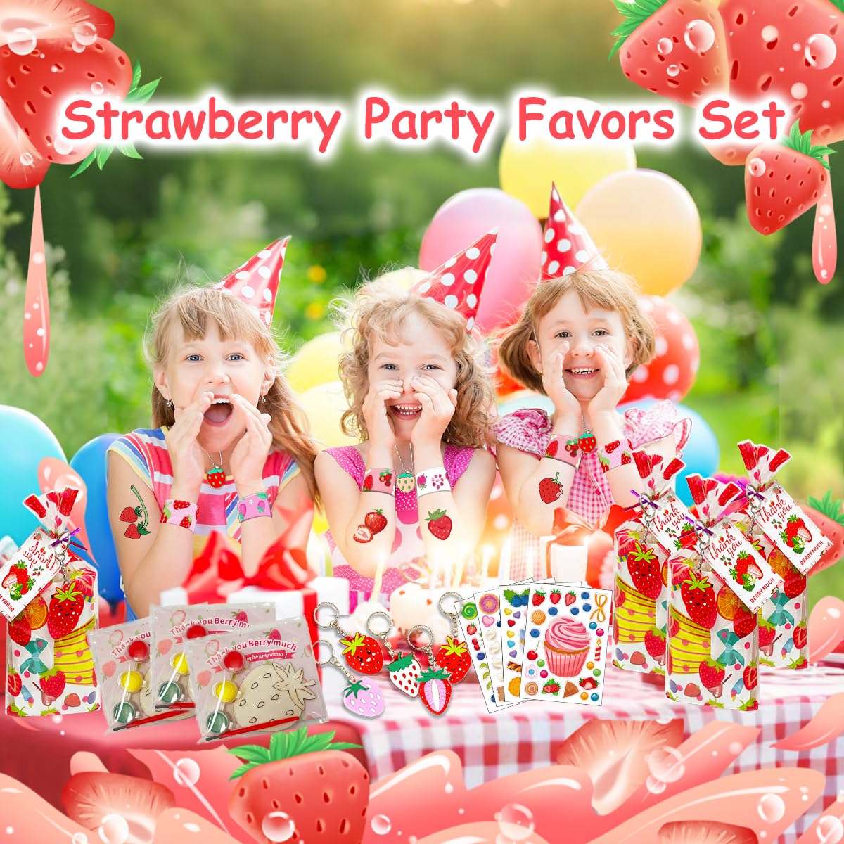 JYZXLAFF strawberry paint sets with three colors for creative crafts