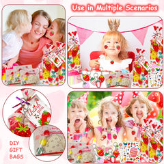 JYZXLAFF strawberry pendants and keychains as memory tokens