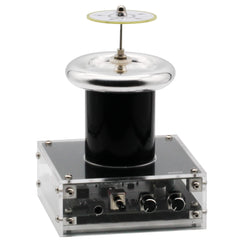 JZENT Bluetooth Music Tesla Coil round-top discharge arc display for classroom demonstrations.