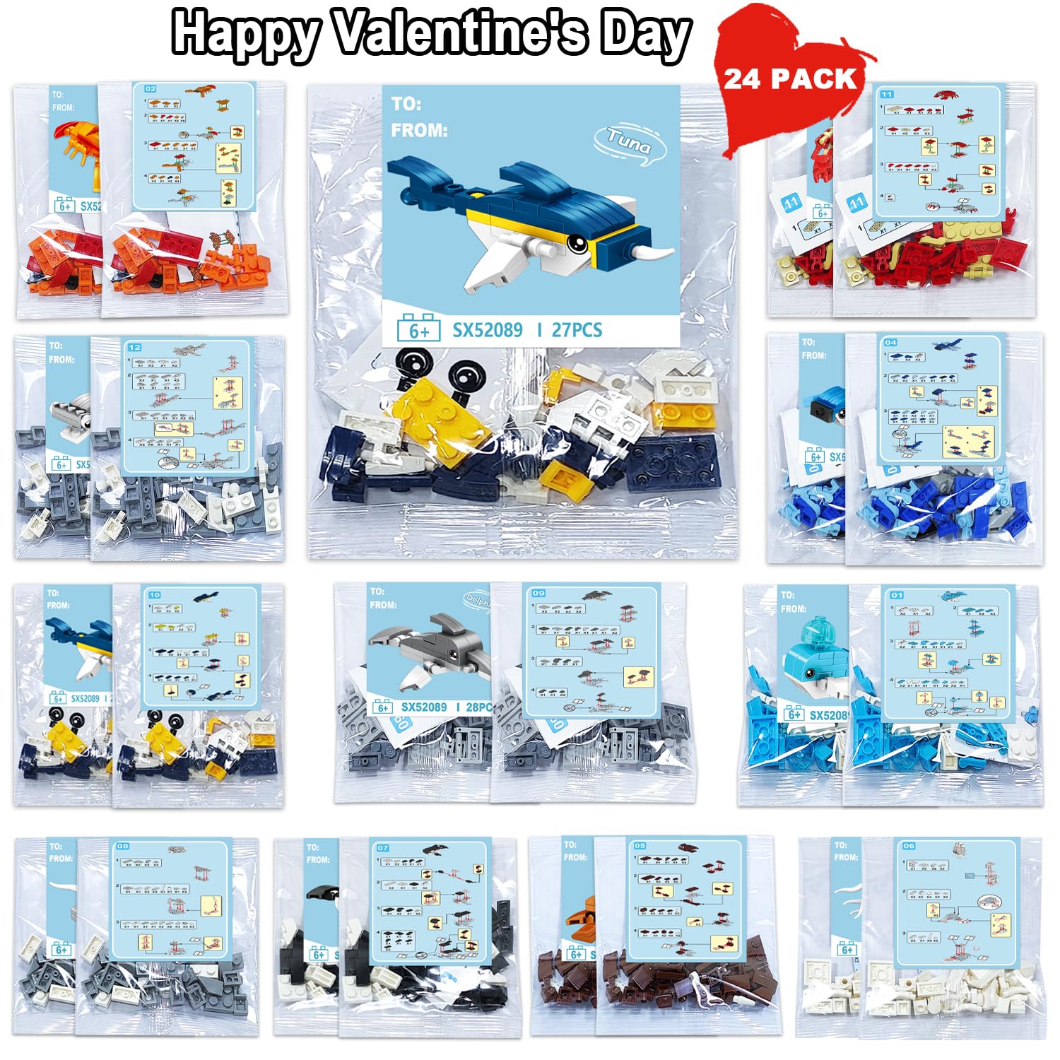 JZILU versatile valentines gifts for boys and girls in class