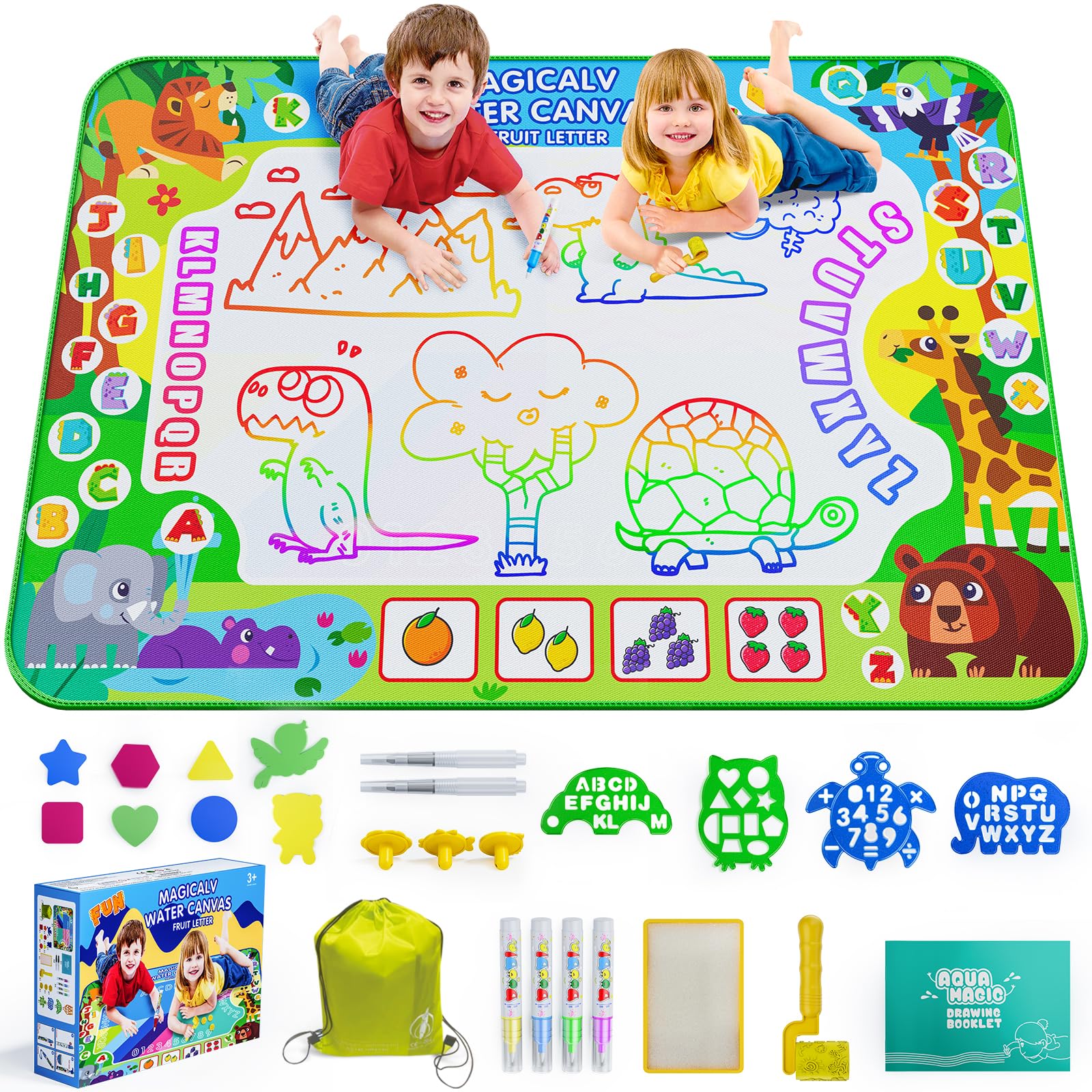 JZSIJ water doodle mat 60x40 inch — large drawing area for shared creativity.