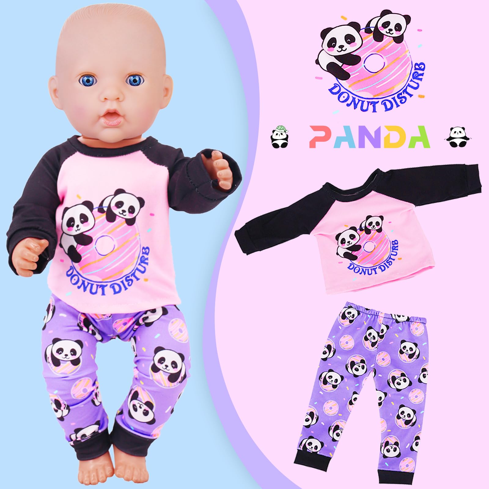 K.T. Fancy elastic doll clothes 14-18 inch fit a wide range of dolls.