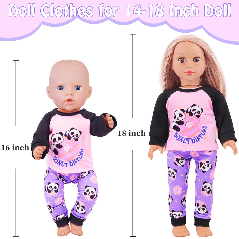 K.T. Fancy pink big-eyed owl doll pajamas offer soft texture for calm dressing.