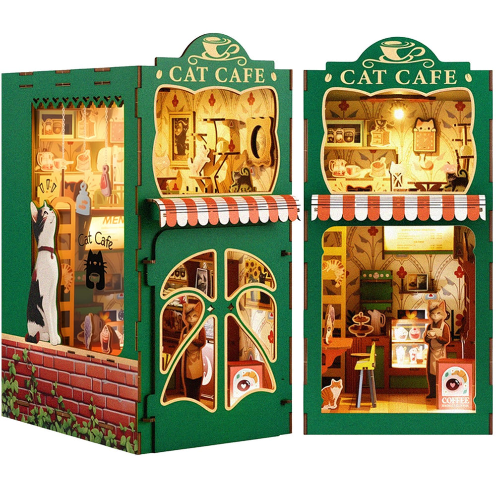 KaayeeWood Book Nook Kit cover, ideal for cozy shelf decor