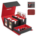 Kabinka Commander deck box with dice tray keeps cards and dice neatly organized.
