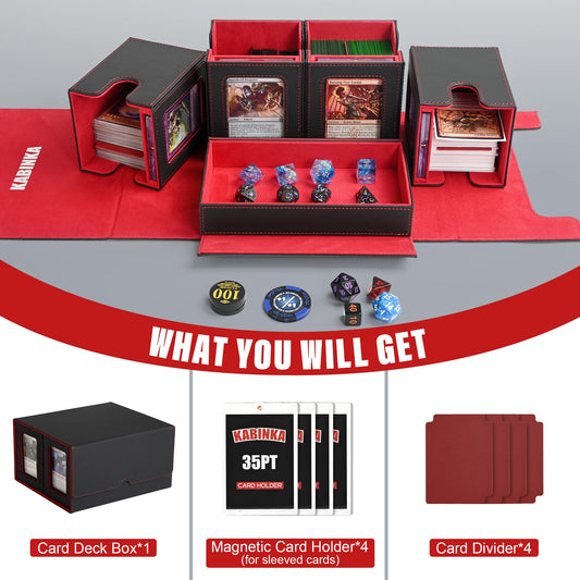 Kabinka magnetic card holders secure display and protection during transport.