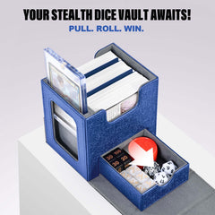 Kabinka deck box capacity supports 100+ sleeved cards for larger decks.