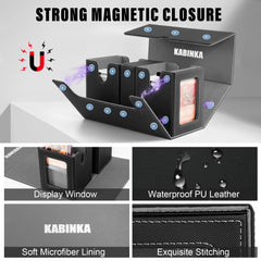 Kabinka premium PU-leather exterior protects contents in transit.