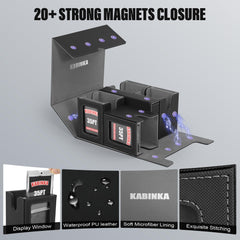 Kabinka display window showcases rare cards while staying shielded from dust